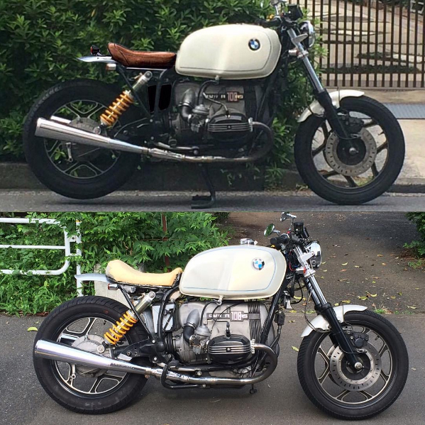 MY R100RS カスタム 妄想カスタムからのリアルカスタムへの道シート辺